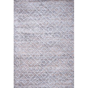 Carpet Shaggy Vesna 8496/110 beige ecru rhombuses