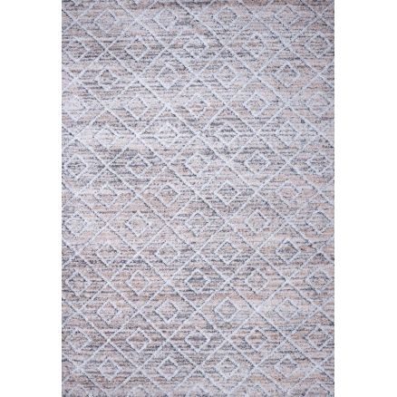 Carpet Shaggy Vesna 8496/110 beige ecru rhombuses