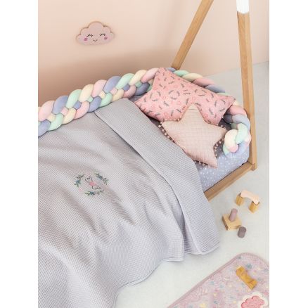 Κουβέρτα Πικέ Κούνιας Baby Blankets 100x150 CANDY LILAC