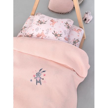 Κουβέρτα Πικέ Κούνιας Baby Blankets 100x150 CANDY PINK