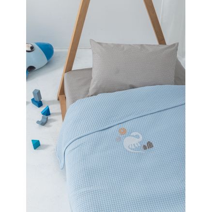 Κουβέρτα Πικέ Κούνιας Baby Blankets 100x150 CANDY/2 BLUE