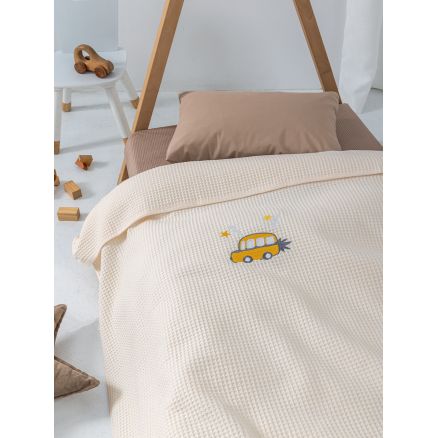 Κουβέρτα Πικέ Αγκαλιάς Baby Blankets 80x110 CANDY/2 CREAM