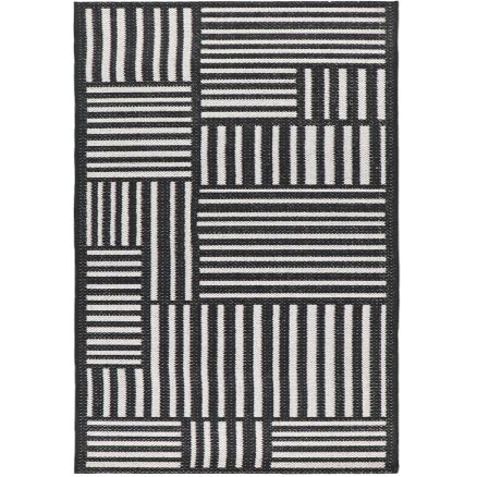 SEASONS MAT CARPET 708 BLACK WHITE