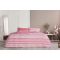 SEMI DOUBLE SHEET SET WITH NIMA KILIM PINK 144T.C. 100x200 + 30cm