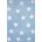 CHILDREN'S rug Shaggy Cocoon 8391/30 light blue with stars