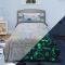 LINO ΚΟΥΒΕΡΤΑ FLEECE SHERPA ΦΩΣΦΟΡΙΖΕ VOLCANO GREY-CIEL 160X220