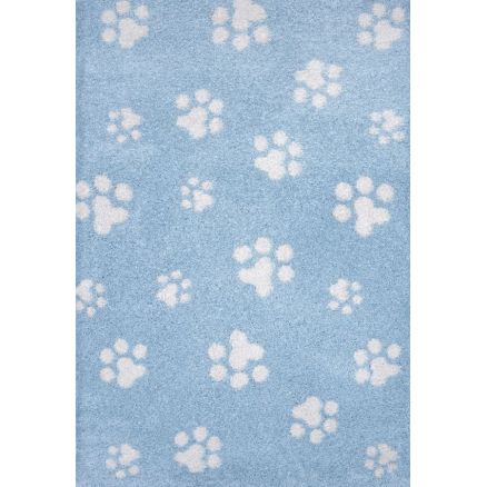 CHILDREN'S rug Shaggy Cocoon 8392/30 light blue with slippers
